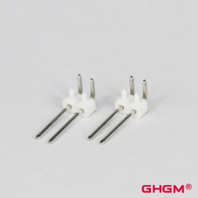 M0028 passo de 2,54 mm, conector macho, adaptador de conector de agulha de 2 pinos macho duplo inserto para luz de tira LED RGB fita de luz